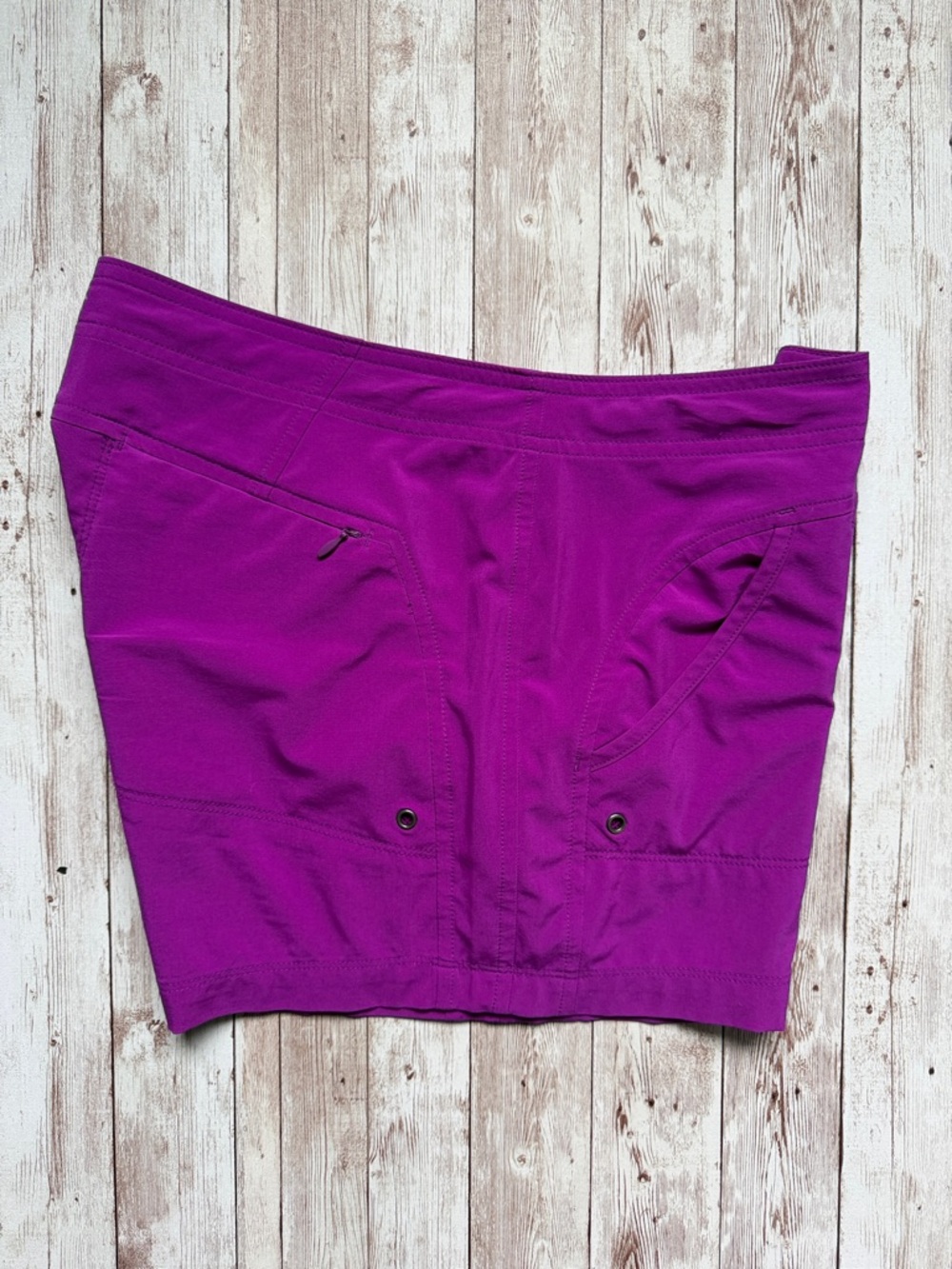 Athleta Costa Shorts sz 6 Purple Fuchsia Lightweight Outdoor Swim Athletic - Picture 4 of 13